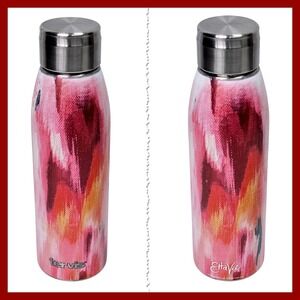 Tervis x Etta Vee 17oz Stainless Steel Water Bottle Pink Abstract Watercolor